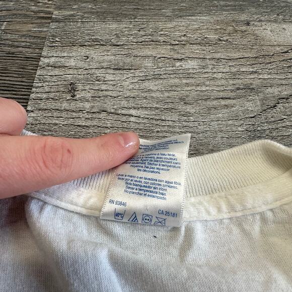 Vintage Y2k Captain Morgan Rum White Mens XL The Captain Was Here Pirate T-Shirt - Picture 8 of 9